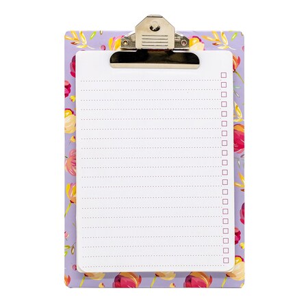 Pukka Pads Blossom Clipboard with Pad, 4PK 8672-BLO